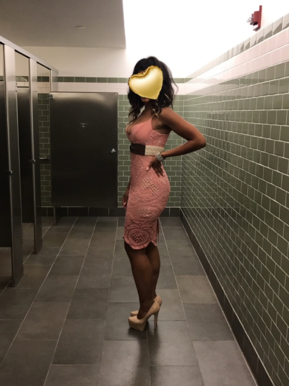 Fashion Nova Blush Pink Lace Midi Bodycon Dress - Picture 3 of 4